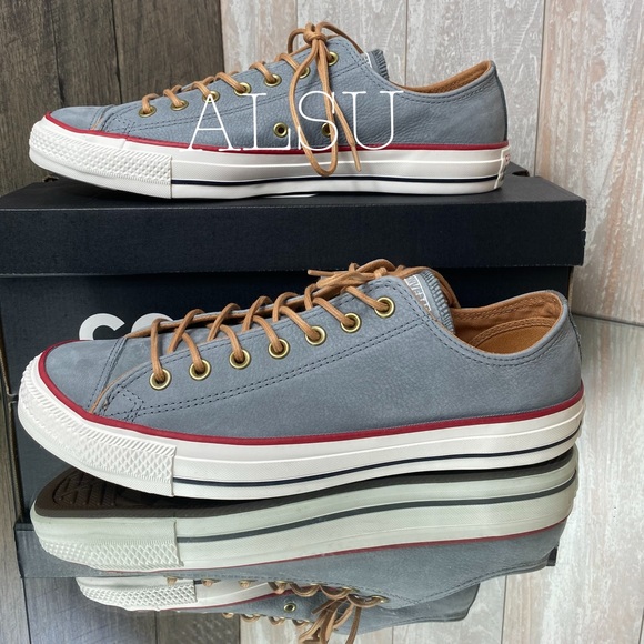 Converse Ctas OX Mason Grey Suede W AUTHENTIC - Picture 2 of 7